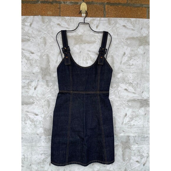 ALEXACHUNG cut out Denim Minidress size 6 - Picture 3 of 12
